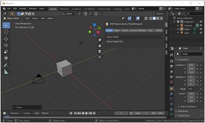 The Neurorobotics Platform Robot Designer: Modeling Morphologies for Embodied Learning Experiments